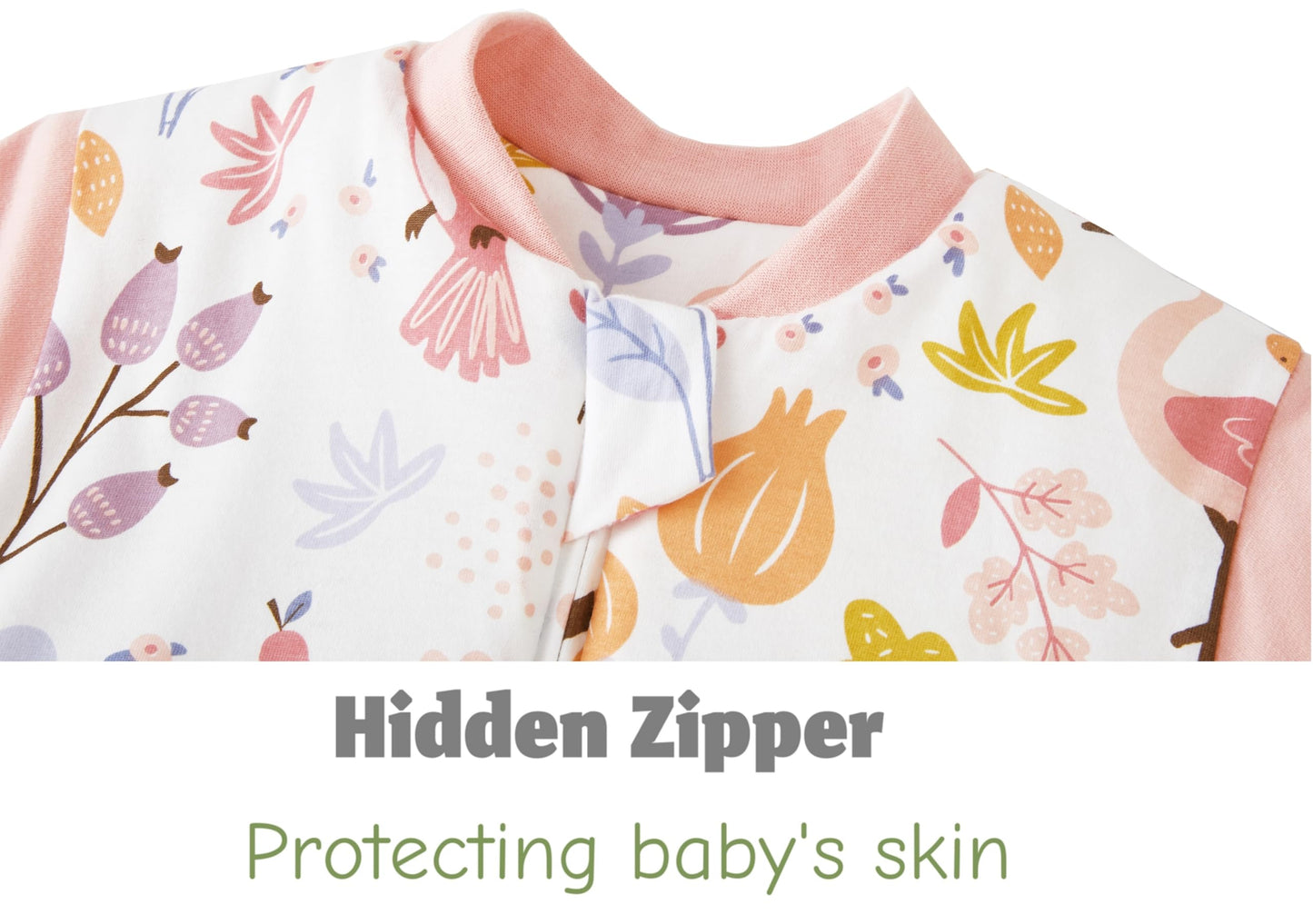 Chilsuessy Baby Sleeping Bag Winter with Removable Long Sleeve Organic Cotton Baby Sleeping Bag Small Children All-Year Sleeping Bag Pyjamas for Boys and Girls, Crown/2.5 Tog, 75-90 cm