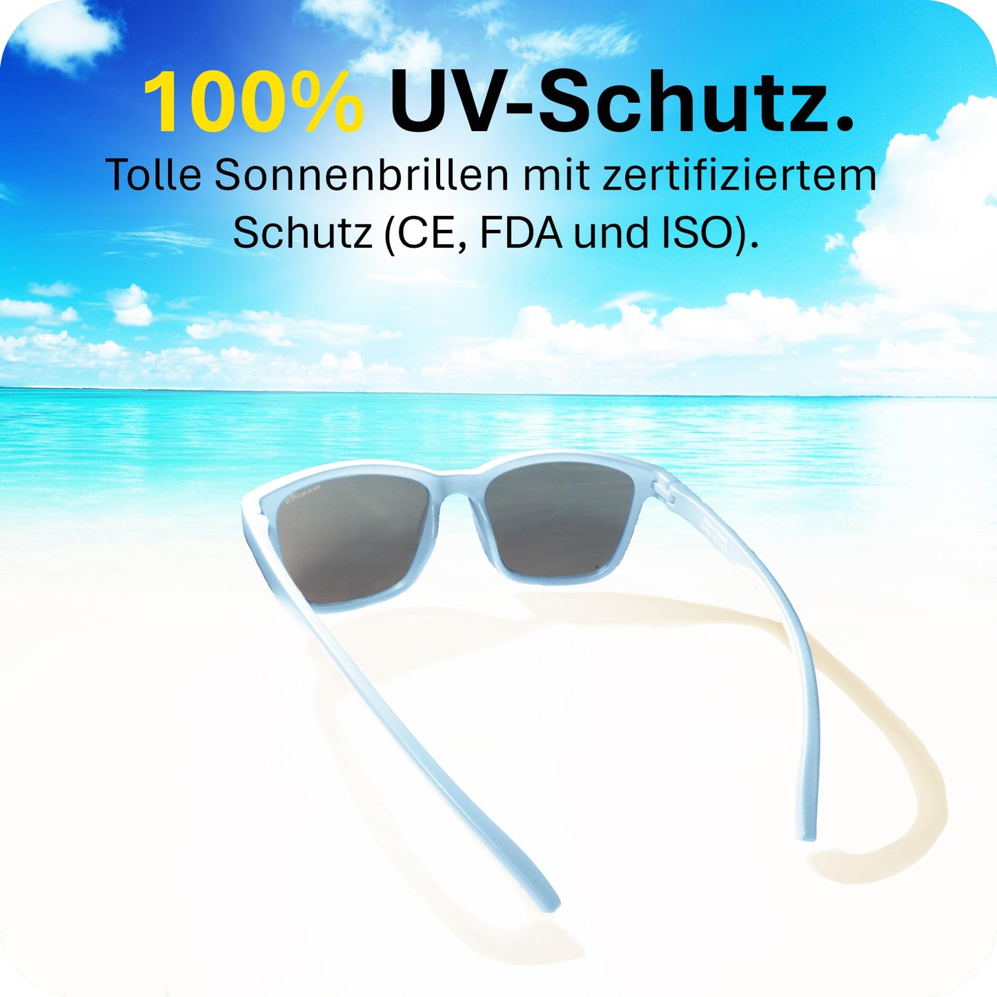 Mausito Sonnenbrille Kinder 3-6 Jahre & 6-10 Jahre | VERGLEICHSSIEGER Kindersonnenbrille 100% UV-Schutz | FLEXIBLE Bügel | Schadstofffreie Kindersonnenbrillen