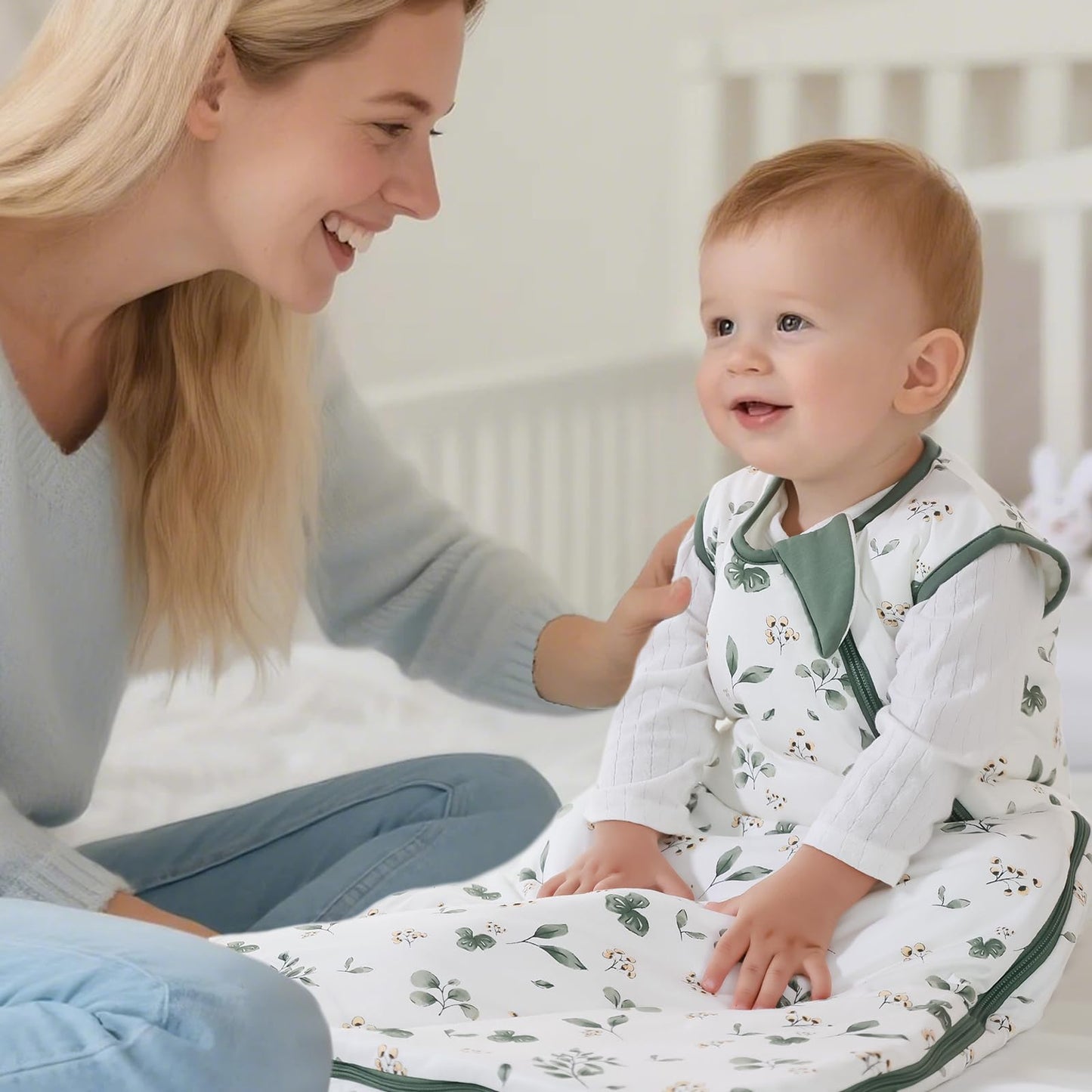 Mosebears Winter Sleeping Bag Baby 2.5 Tog, Bamboo Fibre Baby Sleeping Bag, Extremely Soft and Warm L (18-36 Months)