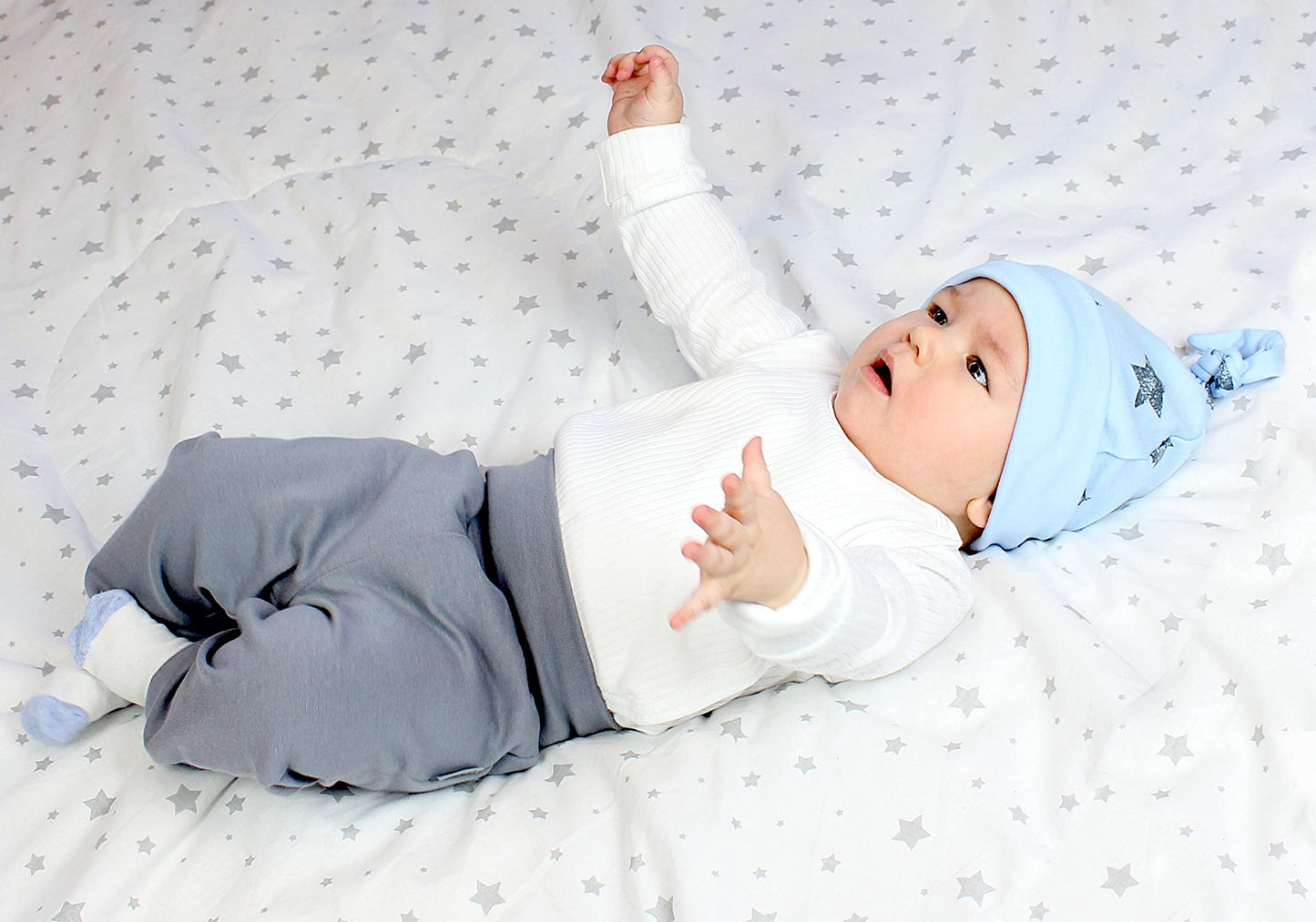 TupTam Baby Boys' Jogging Bottoms with Wide Waistband, Pack of 3