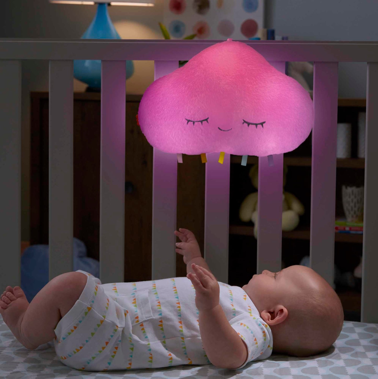 Fisher-Price HBP87 Slumber Koala with Soft Music, Light and Rhythmic Breathing Movements, Koala Cuddly Baby Toy, Night Light with Music for Babies, Baby Equipment for Newborns 0+