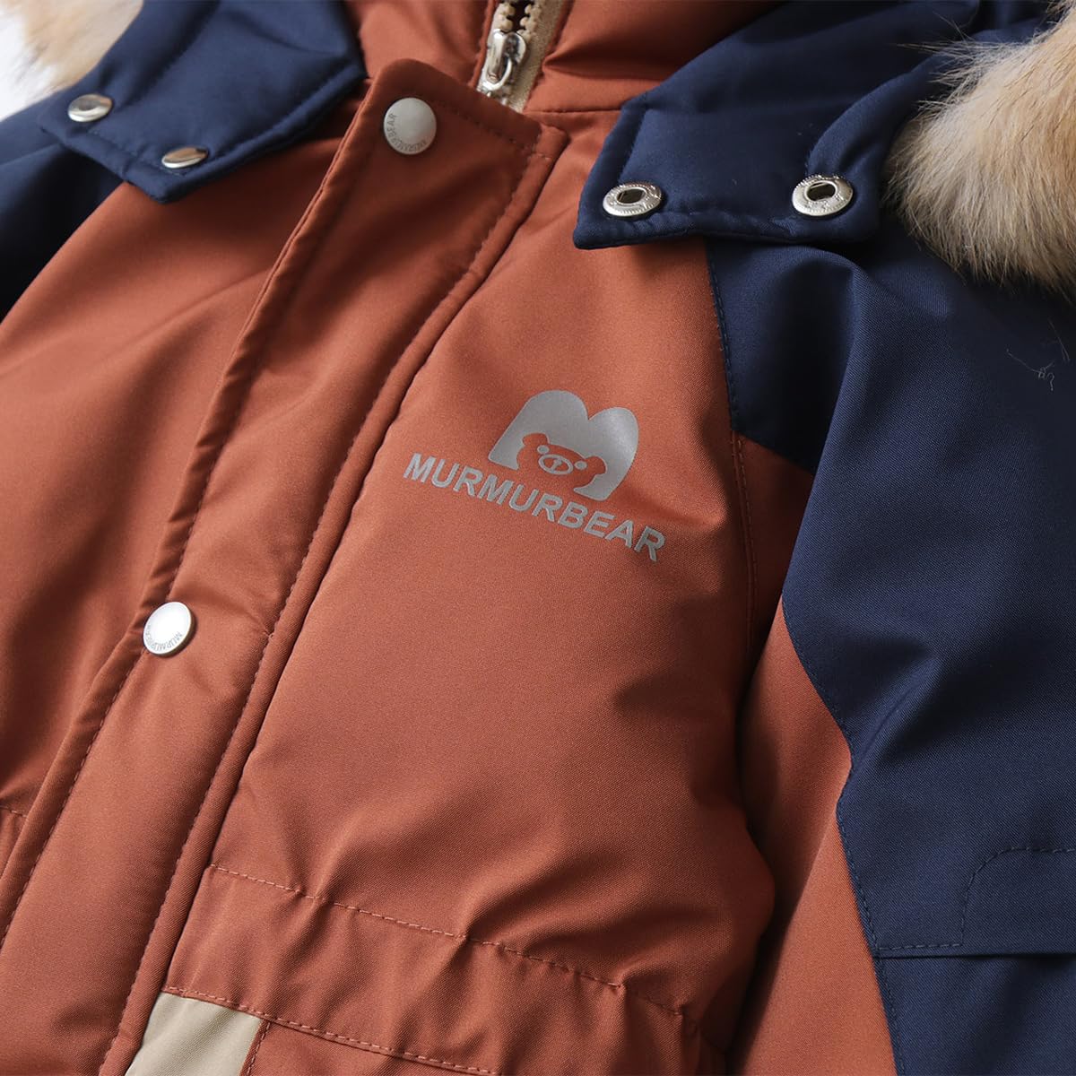 linboo Snowsuit Baby Romper Children Boys Jumpsuit Ski Suit Jumpsuit with Hood Girls One Piece Down Jacket Lined Winter Snow Overall