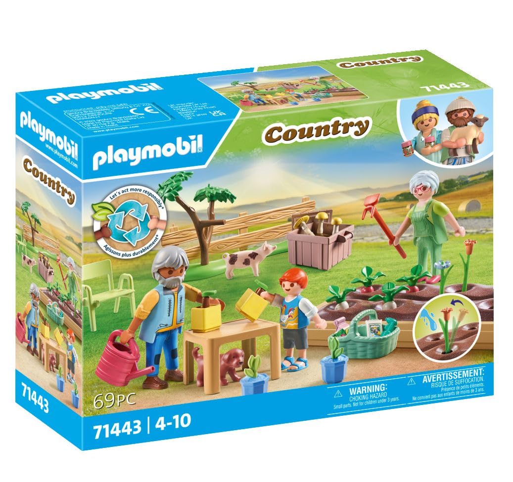 PLAYMOBIL Country 71441 Gemütliches Bauwagencafé, spielerisches Lernen mit liebevoll gestaltetem Bauwagen, detailreicher Austattung und einem Gänseteich, nachhaltiges Spielzeug für Kinder ab 4 Jahren