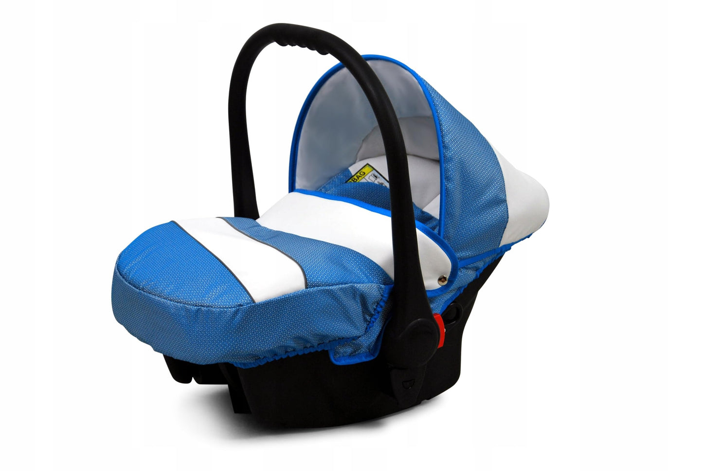 BabyLux® Bambimo stroller set 3 in 1 - White Lux - incl. carrycot, buggy sports seat, car seat - stroller set - combi stroller with changing bag, rain cover, etc.
