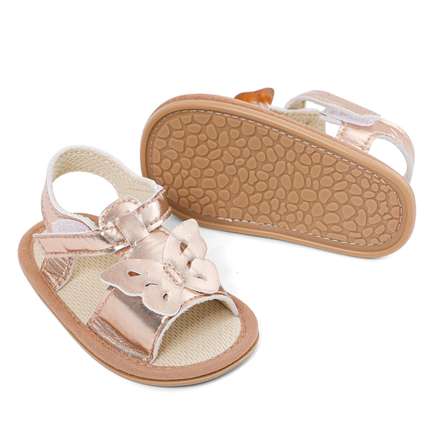 LACOFIA Babyschuhe für Mädchen – Sommerblumen Sandalen für Kleinkinder