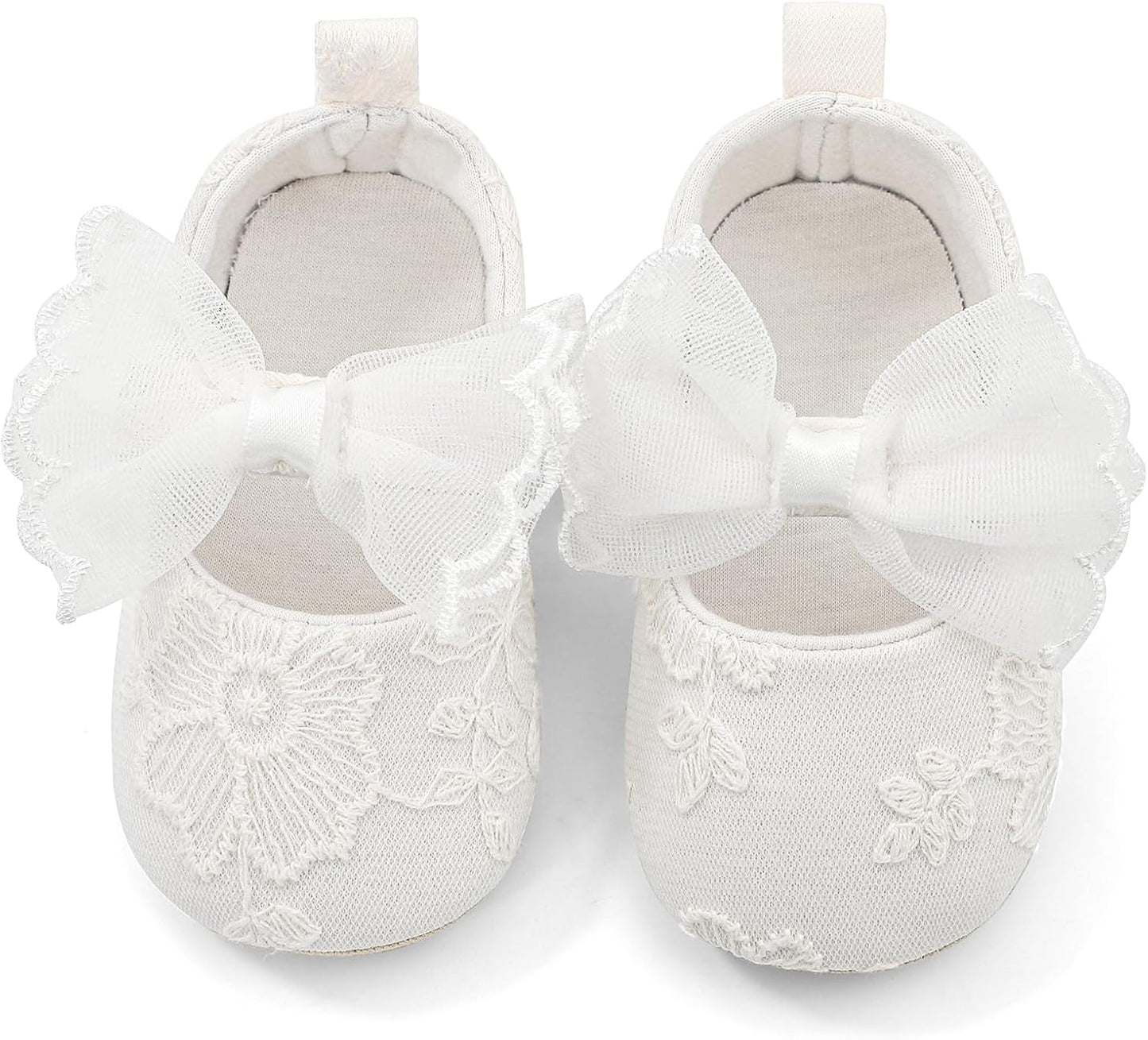 Cheerful Mario Baby Mädchen Schuhe Baby Ballerina Schuhe Lauflernschuhe Taufe Schuhe mit Bowknot PU Leder Babyschuhe