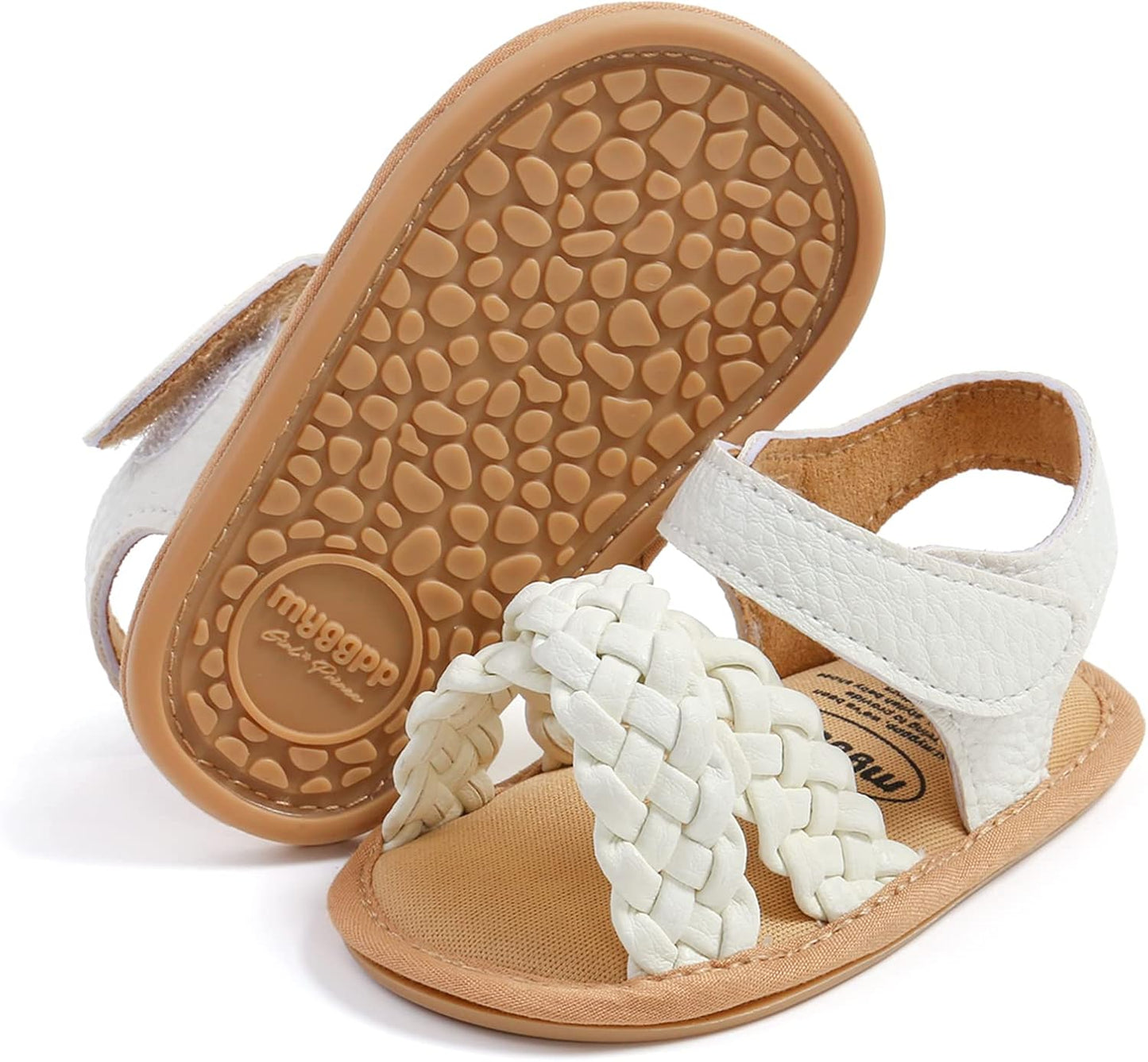 RVROVIC Babyschuhe für Jungen und Mädchen – Premium Weiche Anti-Rutsch Gummisohle für Säuglinge – Sommer Outdoor Sandalen für Kleinkind Erste Walker