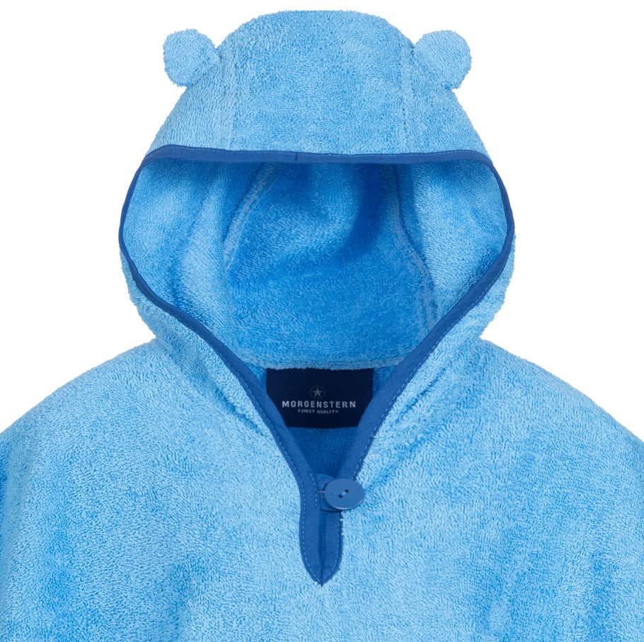 Morgenstern Bath Poncho Children's Baby Girls Boys 100% Cotton Oeko-Tex Baby Bath Towel Hooded Towel Bathrobe Terry Cloth