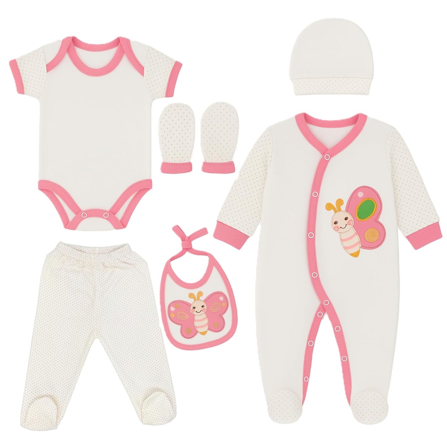 Neugeborenen Baby Geschenk Set 100% natürliche Baumwolle Erstausstattung Erstlingsausstattung Ausstattung Unisex Kleidung Geschenkset Babyausstattung für Babys 0-4 Monate (Koala)