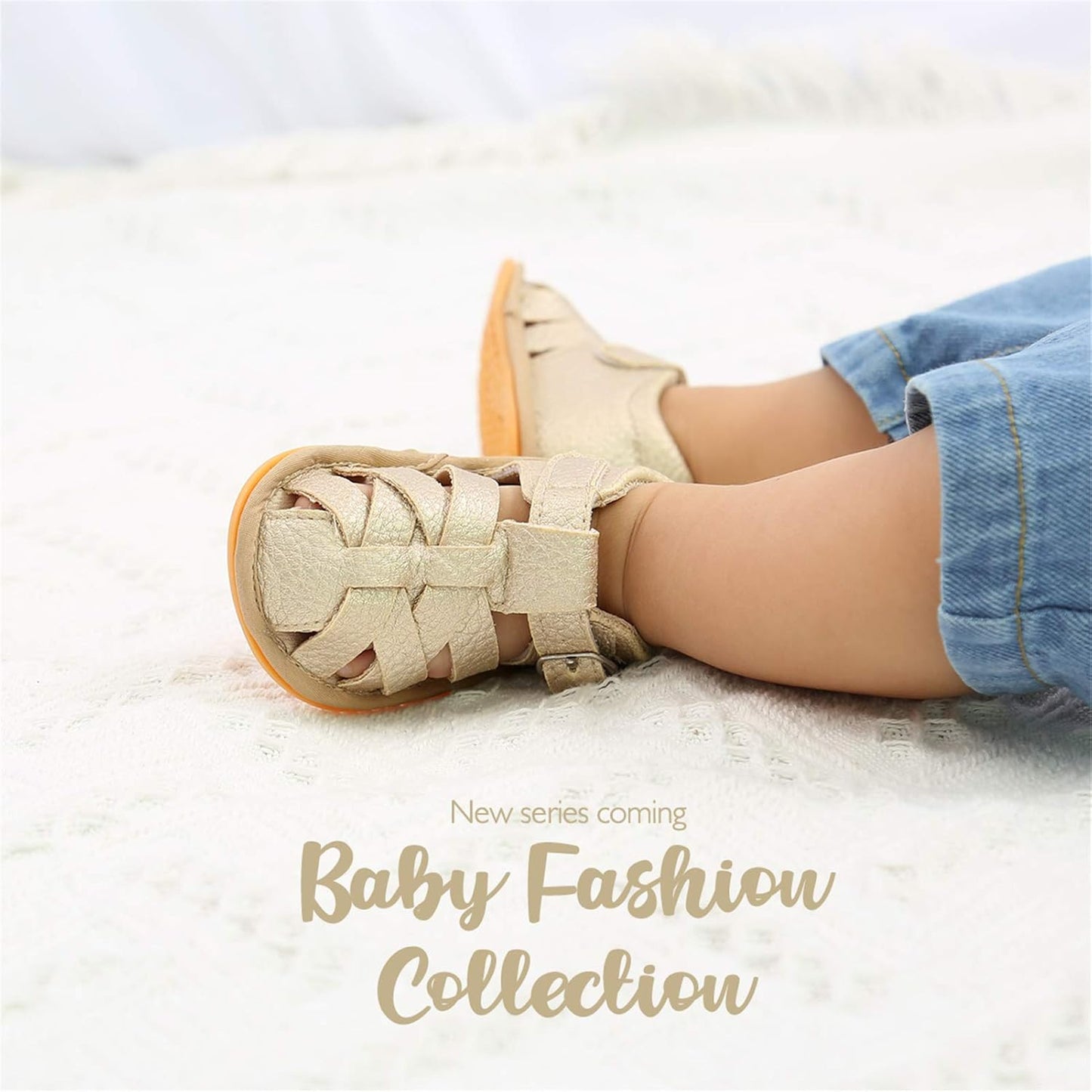 RVROVIC Babyschuhe für Jungen und Mädchen – Premium Weiche Anti-Rutsch Gummisohle für Säuglinge – Sommer Outdoor Sandalen für Kleinkind Erste Walker