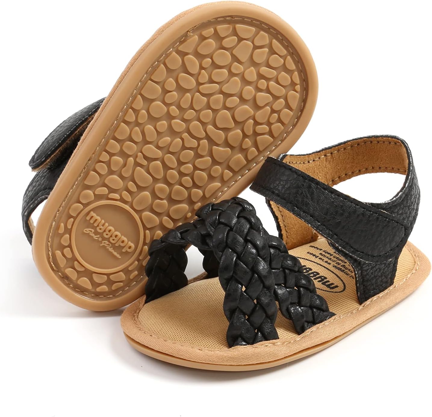 RVROVIC Babyschuhe für Jungen und Mädchen – Premium Weiche Anti-Rutsch Gummisohle für Säuglinge – Sommer Outdoor Sandalen für Kleinkind Erste Walker
