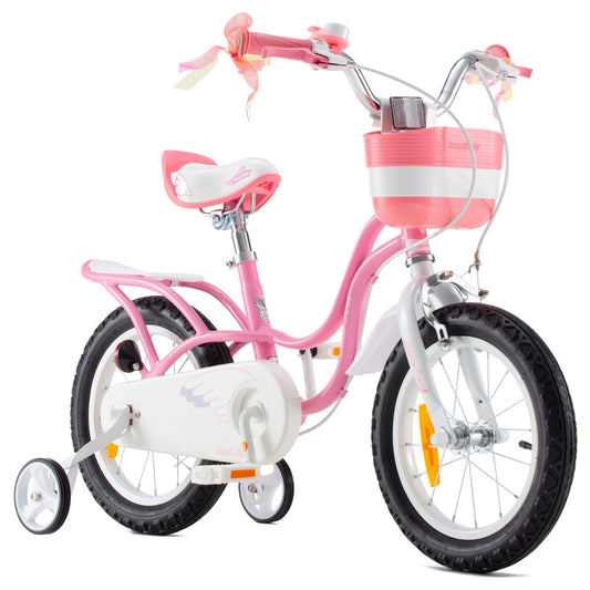 Royal Baby Little Swan Kinderfahrrad Mädchen Fahrrad Stützräder 12 14 16 18 Zoll ab 3-10 Jahre Rosa Kinder Fahrrad - Meloni2