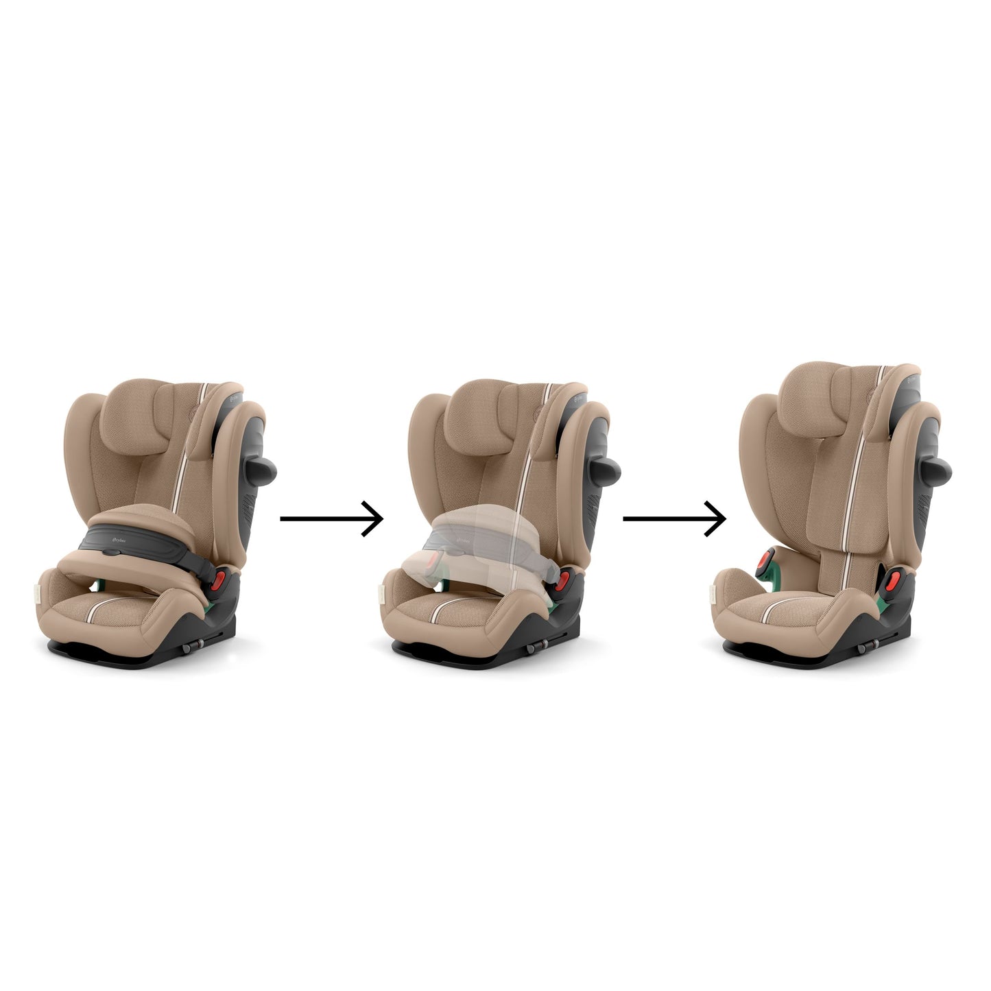 CYBEX Gold Kindersitz Pallas G i-Size, 76 - 150 cm, Ab ca. 15 Monate bis ca. 12 Jahre (ca. 9 bis 50 kg), Lava Grey - Meloni2