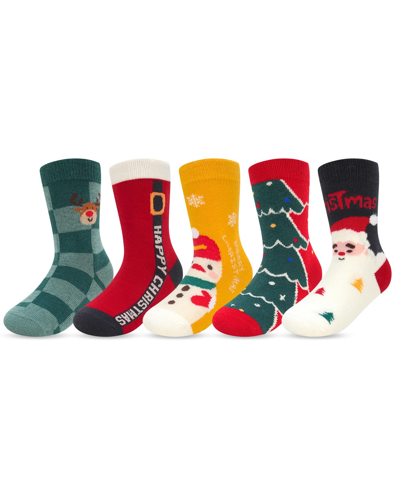 Kyopp 10 Paar Socken Kinder Mädchen und Jungen Funny Socken Lustig Animals Cotton Socken Crew Socks Winter/Sommer
