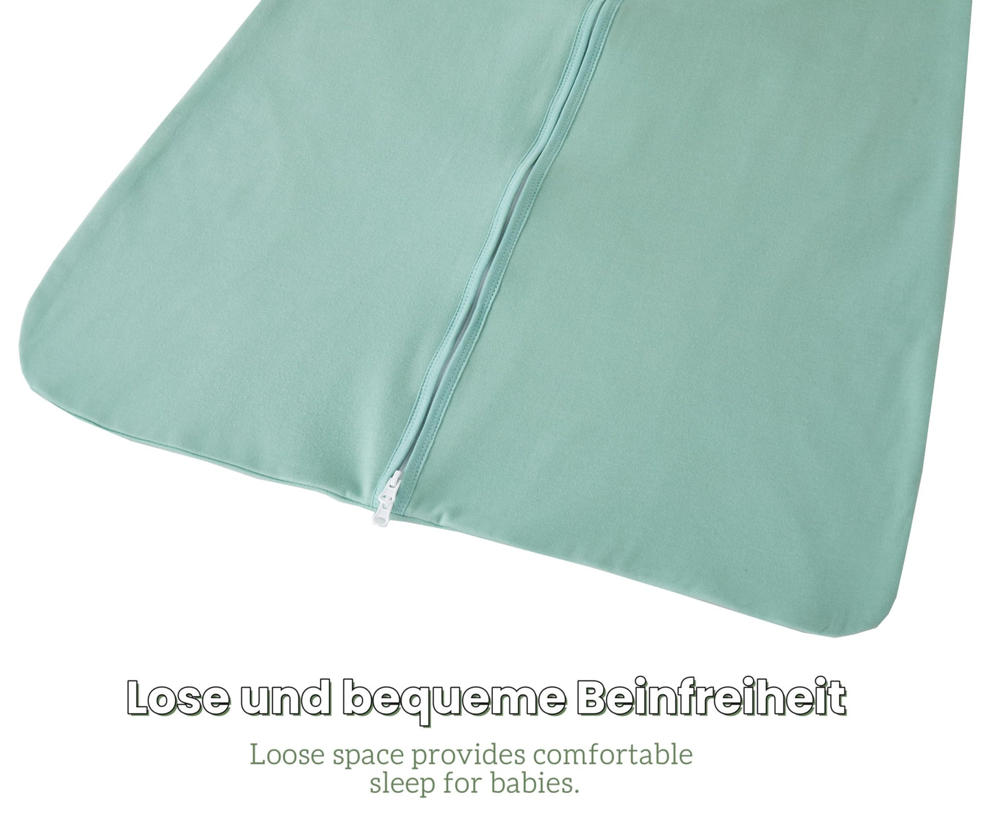 Chilsuessy Children's Sleeping Bag 1.5 Tog Pack of 2 Baby Sleeping Bag Made of 100% Cotton, Baby All-Year Sleeping Bag Pyjamas for Boys and Girls, 1.5 Tog/Elephant Lion + Green, 110 cm / Baby Height