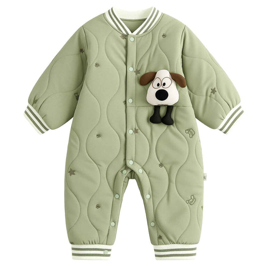 JiAmy Baby Snowsuit, Soft Romper, Newborn Winter Romper, Autumn Winter Warm Jumpsuit, Winter Suit for Toddlers, Girls, Boys, 6-18 Months