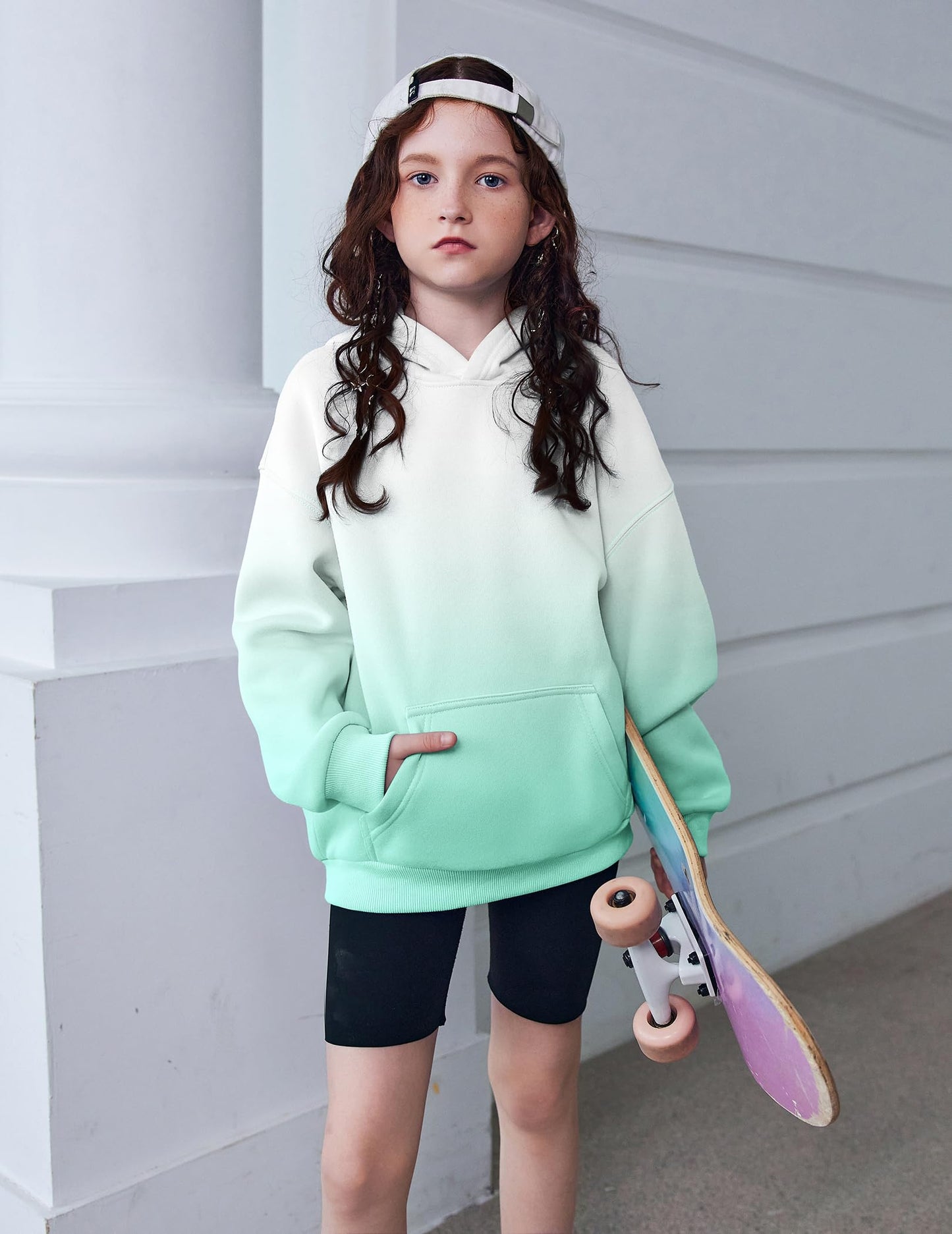 Arshiner Girls' Warm Fleece Children's Hoodie Winter Pullover with Pocket Sweatshirt for Girls 6-16 Years