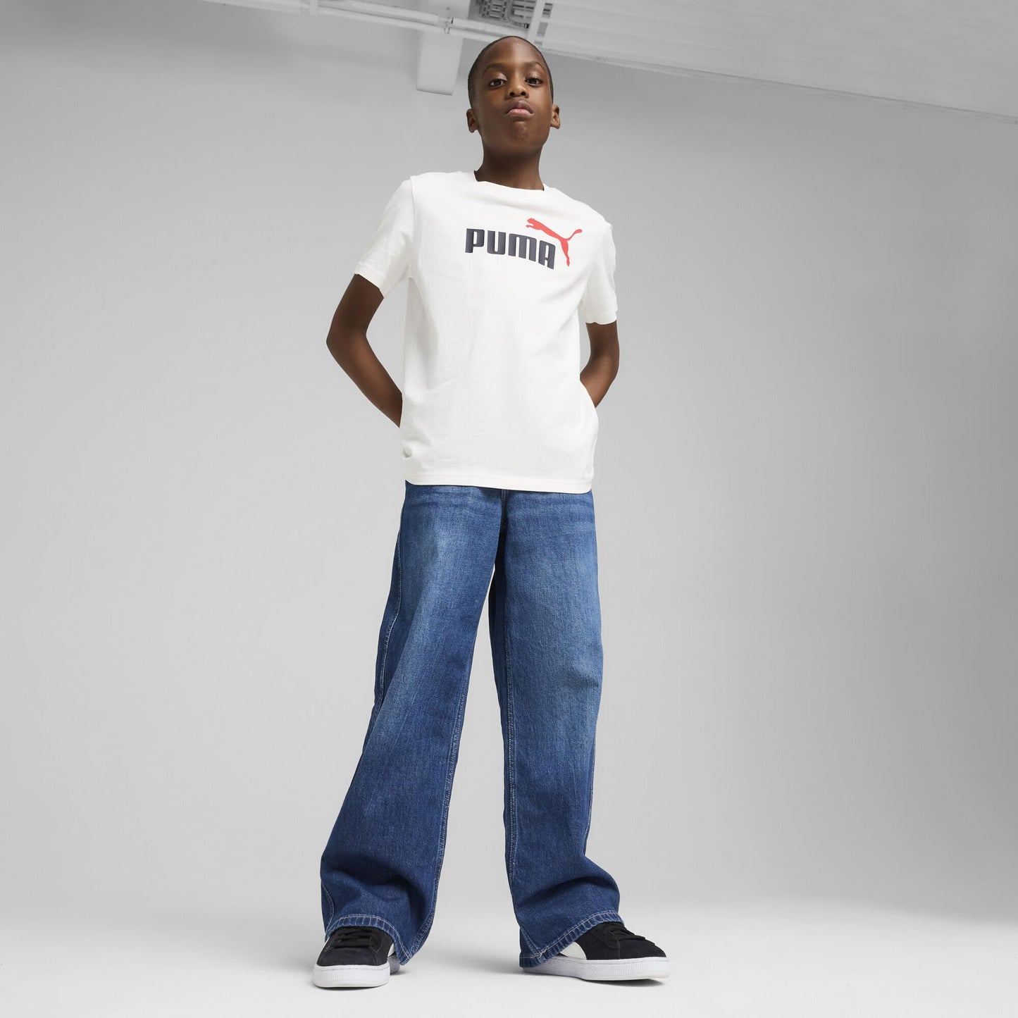PUMA Jungen ESS 2 Color No.1 Logo Tee B T-Shirts (1er Pack)