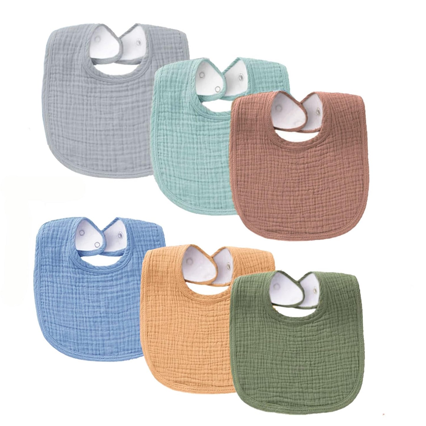 SLOSH Lätzchen Baby Für Neugeborene Babylätzchen für Babys und Kleinkinder Jungen und Mädchen Unisex Set Druckknopf