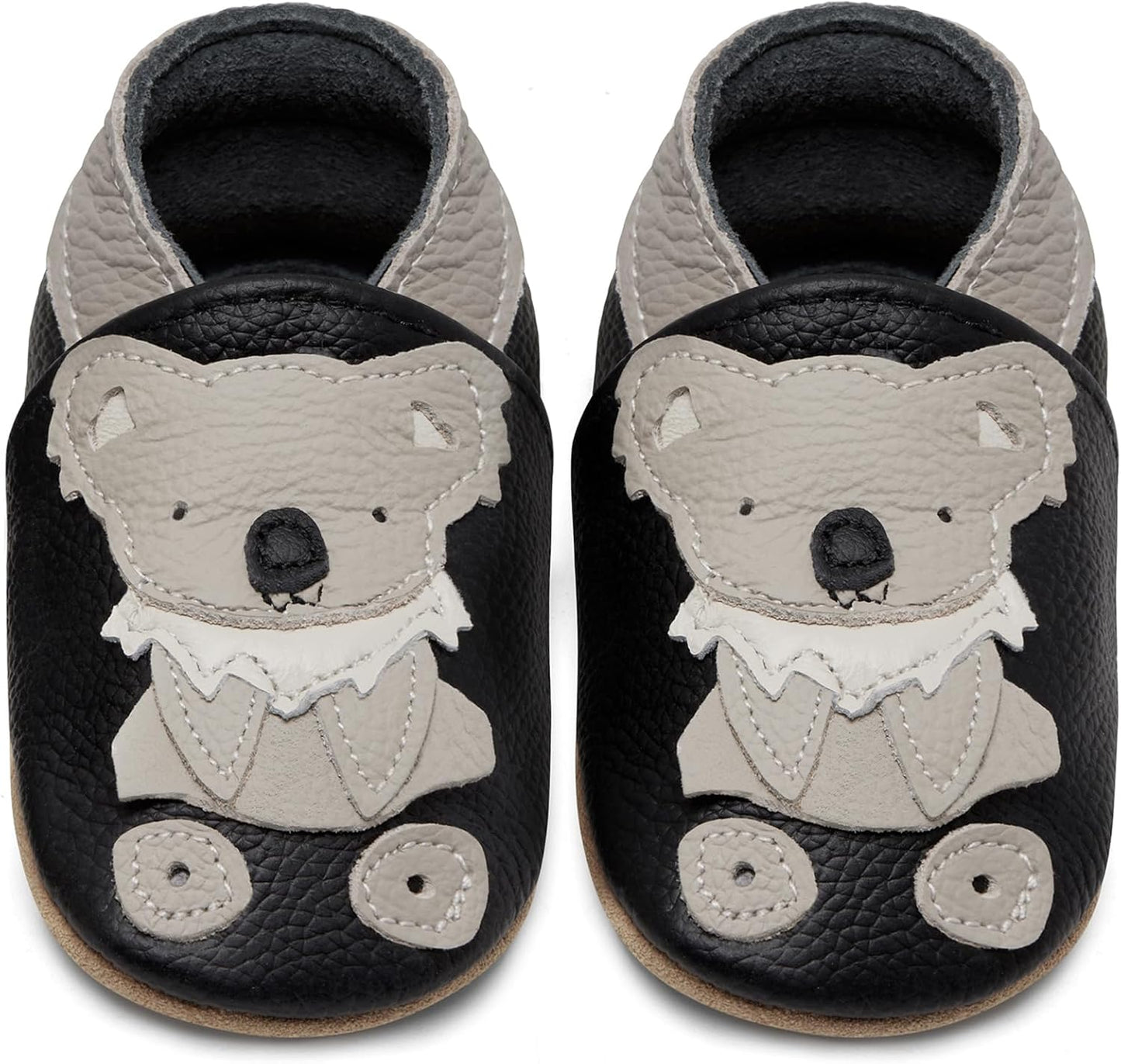 IceUnicorn Babyschuhe Krabbelschuhe aus weichem Leder für Jungen und Mädchen – Rutschfeste Lauflernschuhe für Kleinkinder