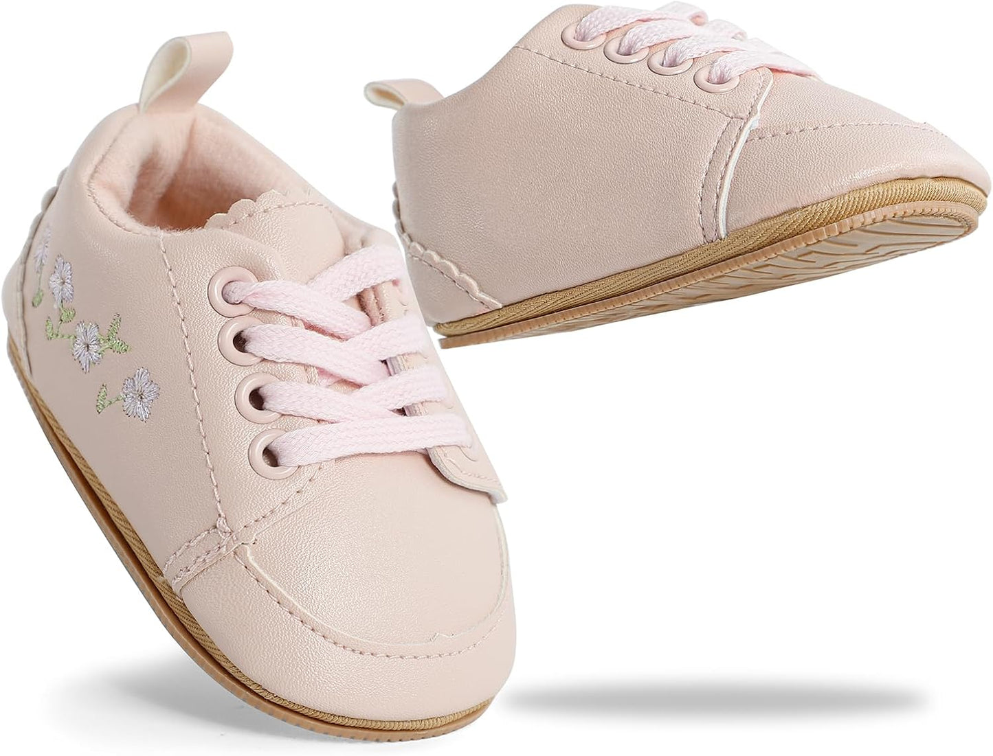 Cheerful Mario Baby Mädchen Schuhe Baby Ballerina Schuhe Lauflernschuhe Taufe Schuhe mit Bowknot PU Leder Babyschuhe