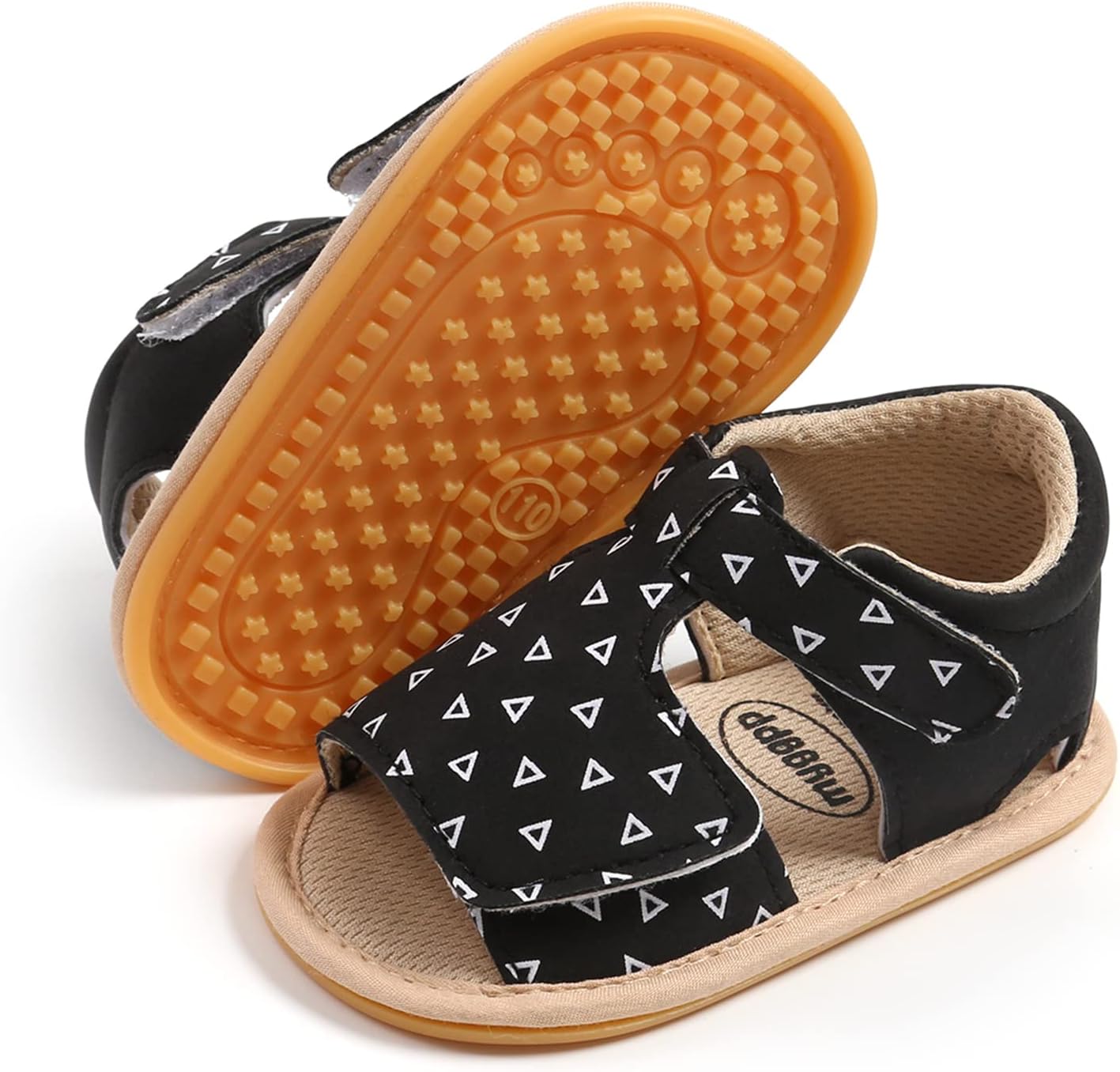 RVROVIC Babyschuhe für Jungen und Mädchen – Premium Weiche Anti-Rutsch Gummisohle für Säuglinge – Sommer Outdoor Sandalen für Kleinkind Erste Walker