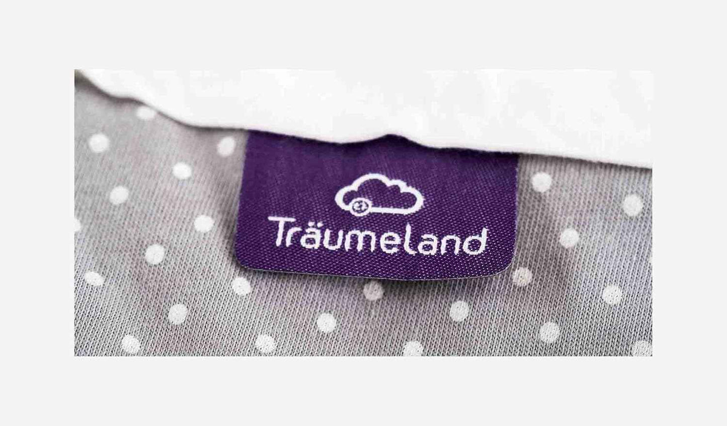 Träumeland S0100102 Sleeping Bag Liebmich, Polka Dots, Grey, Size 50/56, Multi-Coloured