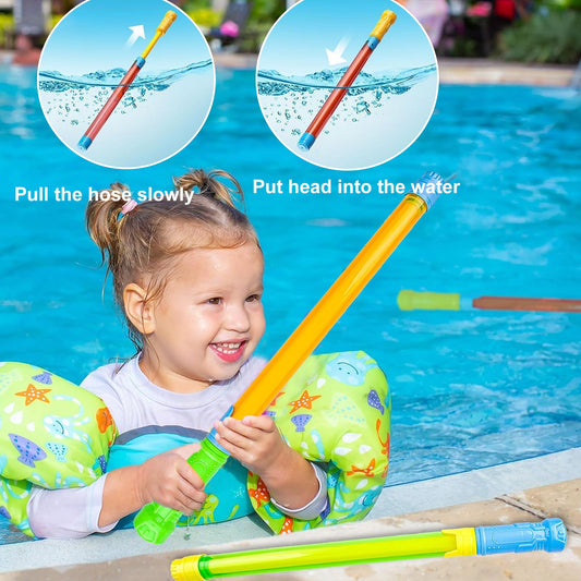 Wasserpistole Kinder, Wasserspritze Wasserspritzpistole Kinder Spritzpistole Wasser Wasserpistole mit Großer Reichweite Wasserpistolen Set, Wasserspielzeug für Pool Strand Outdoor Garten (6er-Satz)