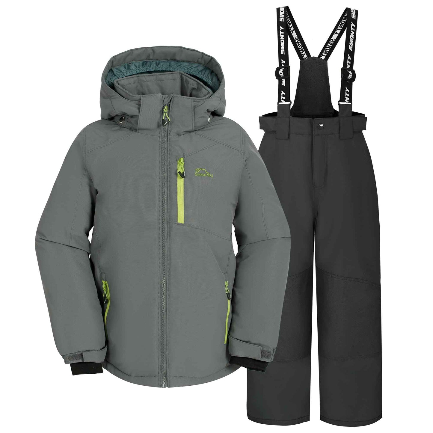 SMONTY SNOWER Boys' Snowsuit with Removable Hood, Ski Suit, Extra Warm, Winter Suit