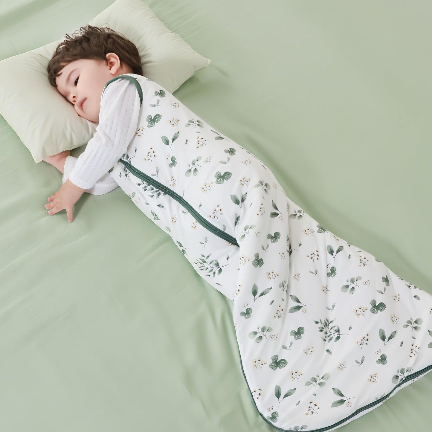 Mosebears Winter Sleeping Bag Baby 2.5 Tog, Bamboo Fibre Baby Sleeping Bag, Extremely Soft and Warm L (18-36 Months)