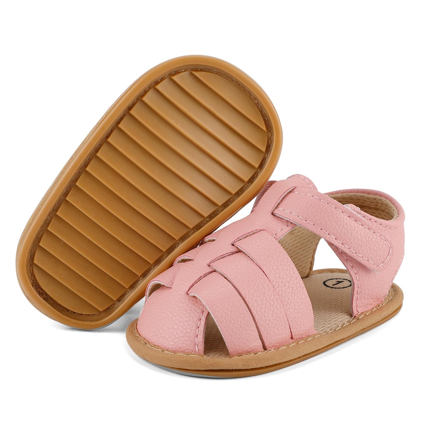 MASOCIO Babyschuhe Mädchen Sandalen Sommer Schuhe Flach Gummi Rutschfest