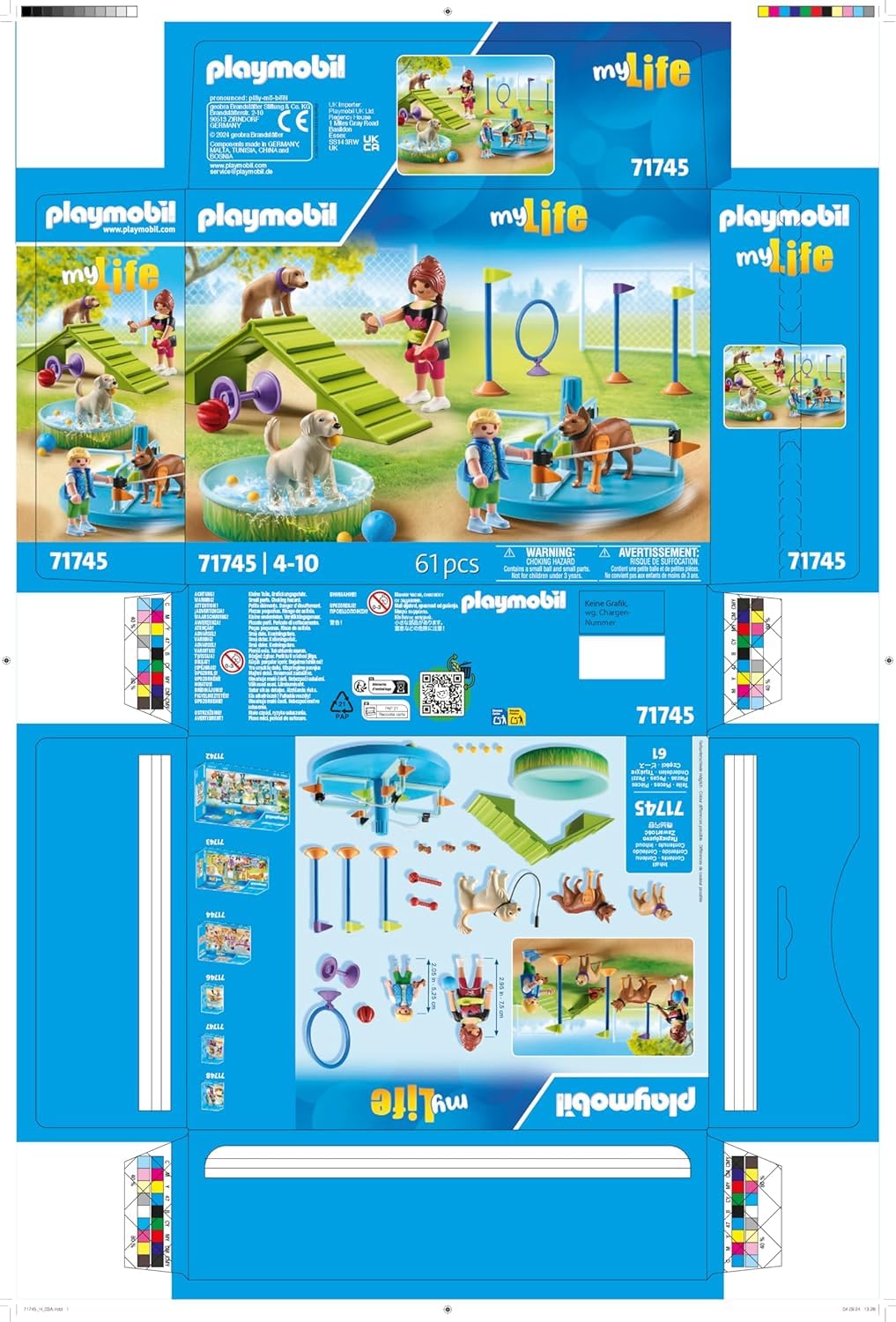 PLAYMOBIL Cat Café Cat Toy Child Animal Figure Set Toy for Children from 4 Years 71744