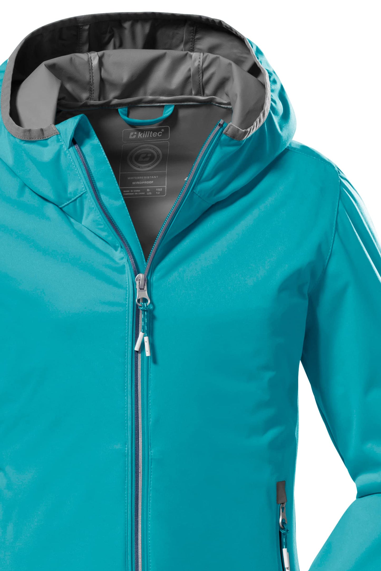 Killtec Girls Kos 164 Grls Jckt Lightweight jacket with stand-up collar, packable
