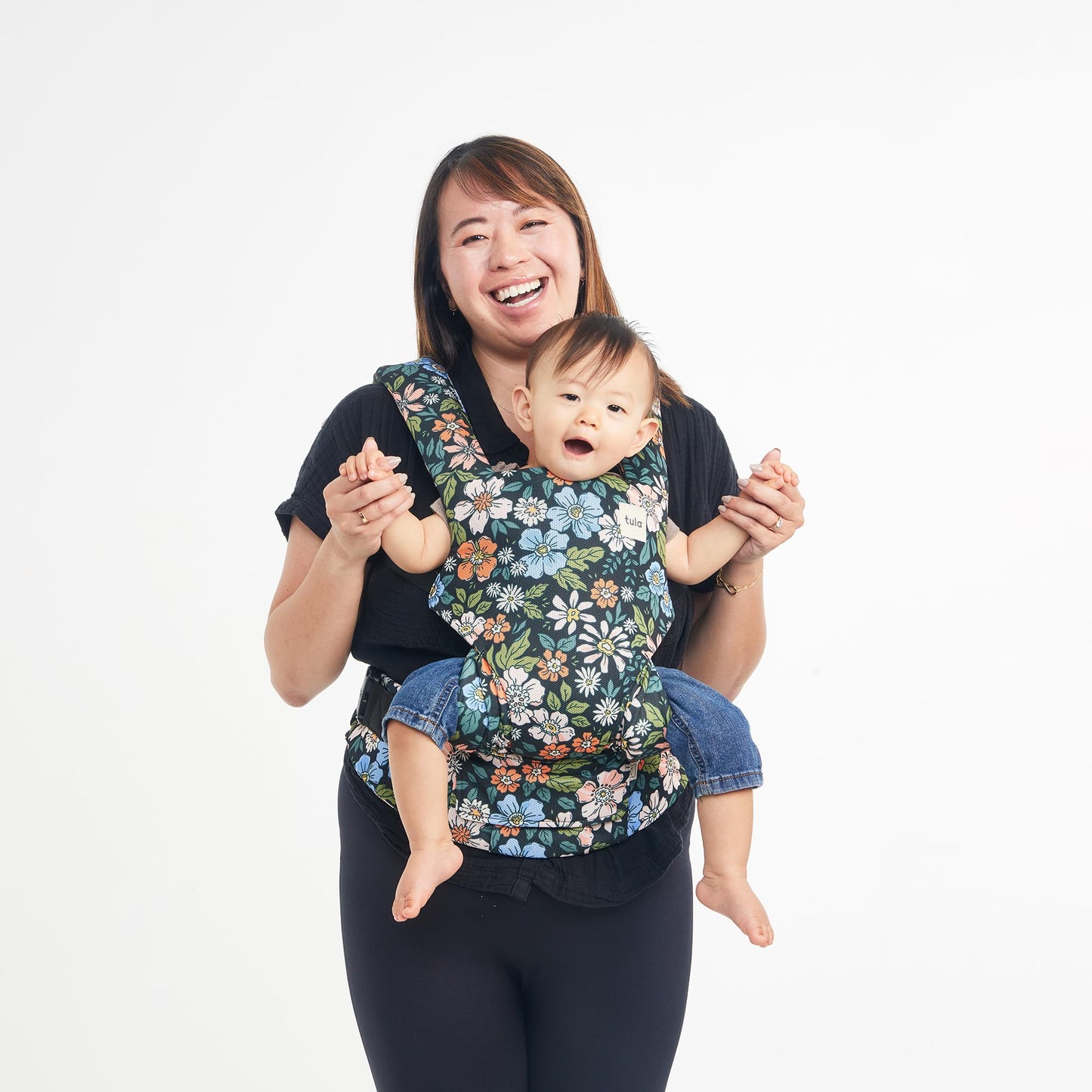 Tula Explore Babytrage für Neugeborene ab Geburt, 3-in-1 Baby-Tragetasche Bauchtrage Rückentrage Ergonomisch (3,2-20,4 kg), Play