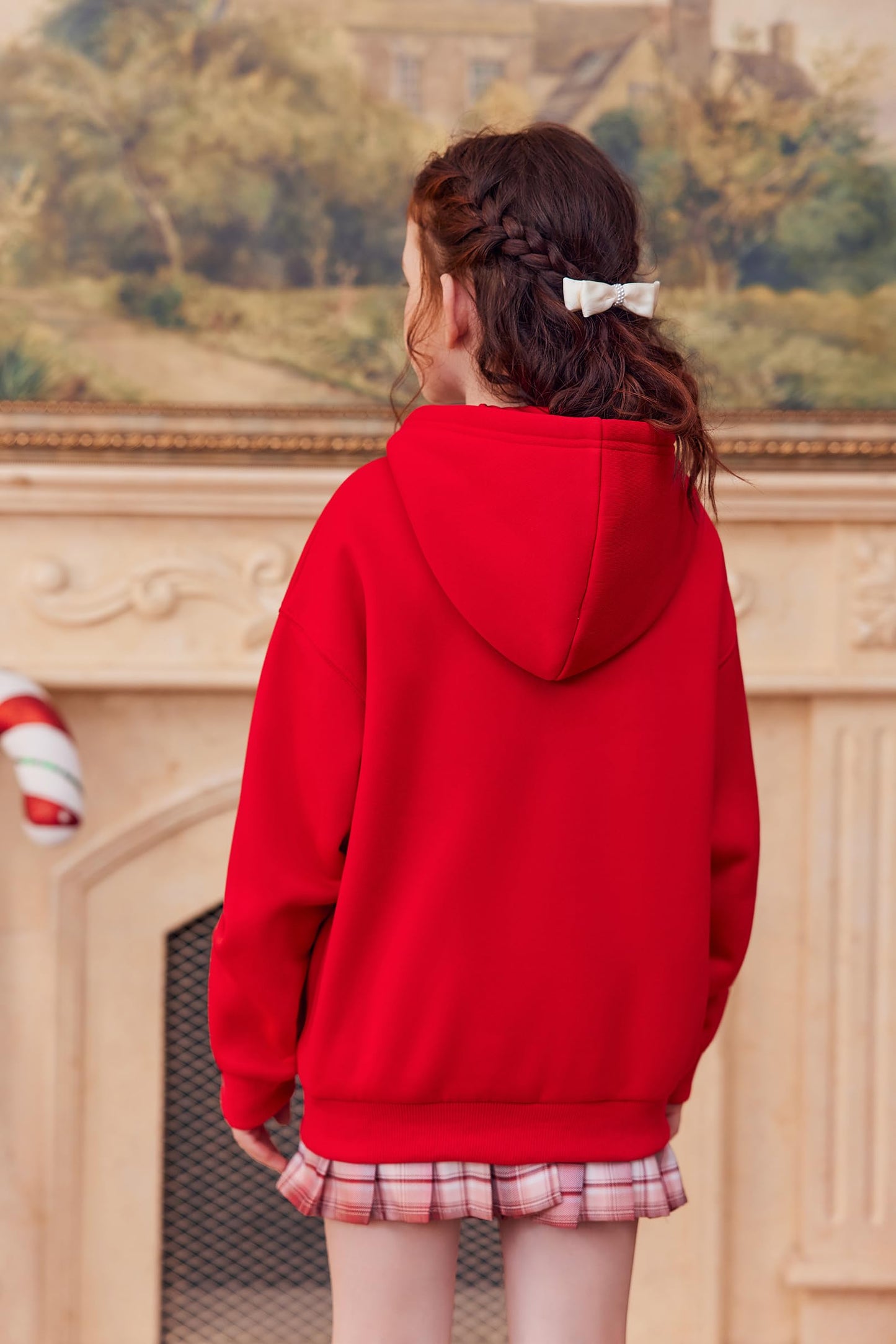 Arshiner Girls' Warm Fleece Children's Hoodie Winter Pullover with Pocket Sweatshirt for Girls 6-16 Years