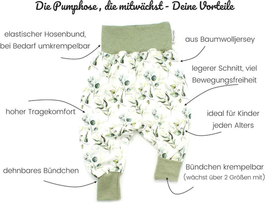 Kleine Könige Baby Girls' Baggy Trousers · Model Blackberry Pretty Blackberry Berry · Ökotex 100 Certified · Size 74/80