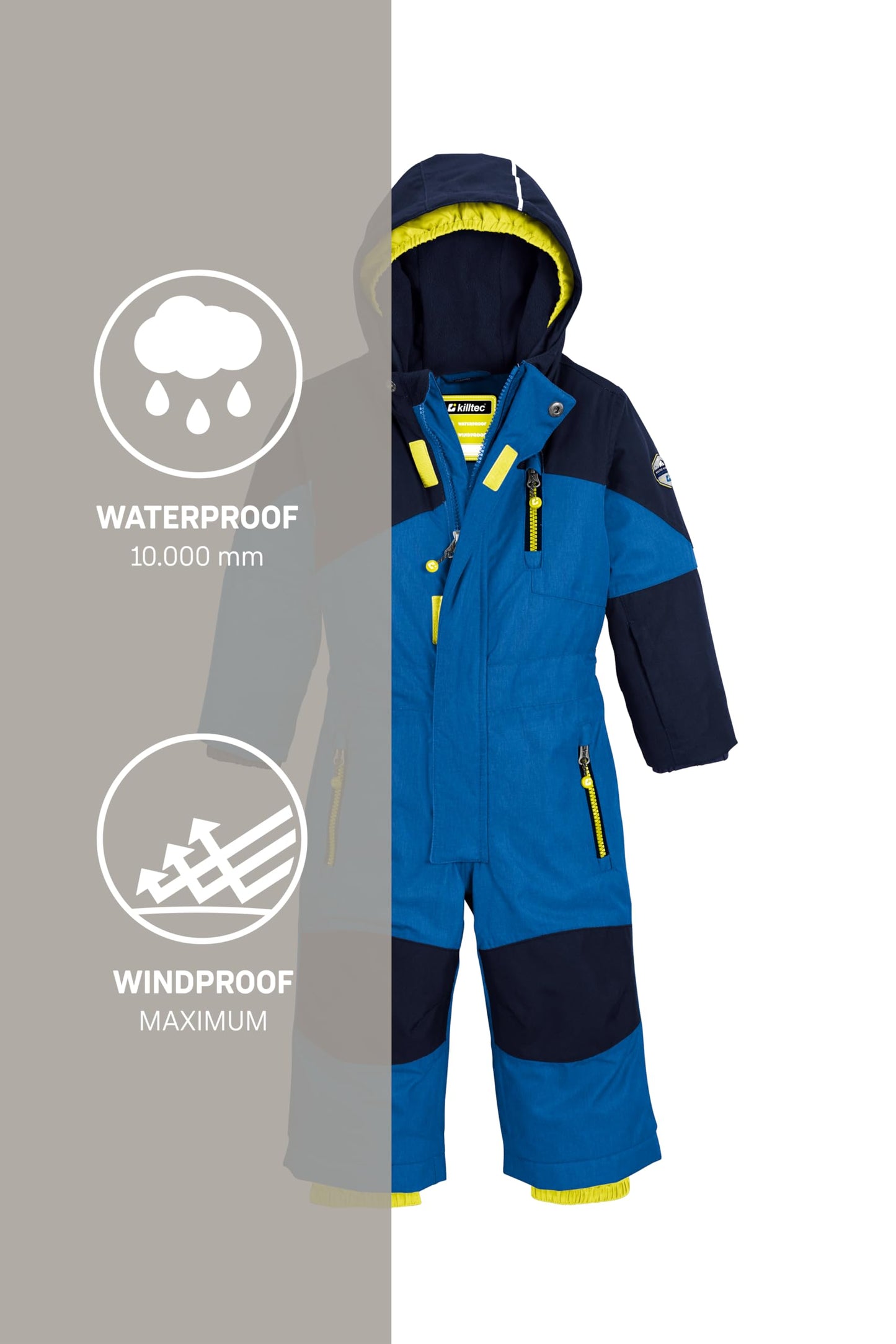 Killtec Kesley Mini Ski Overall/Snowsuit with Hood Unisex Children's