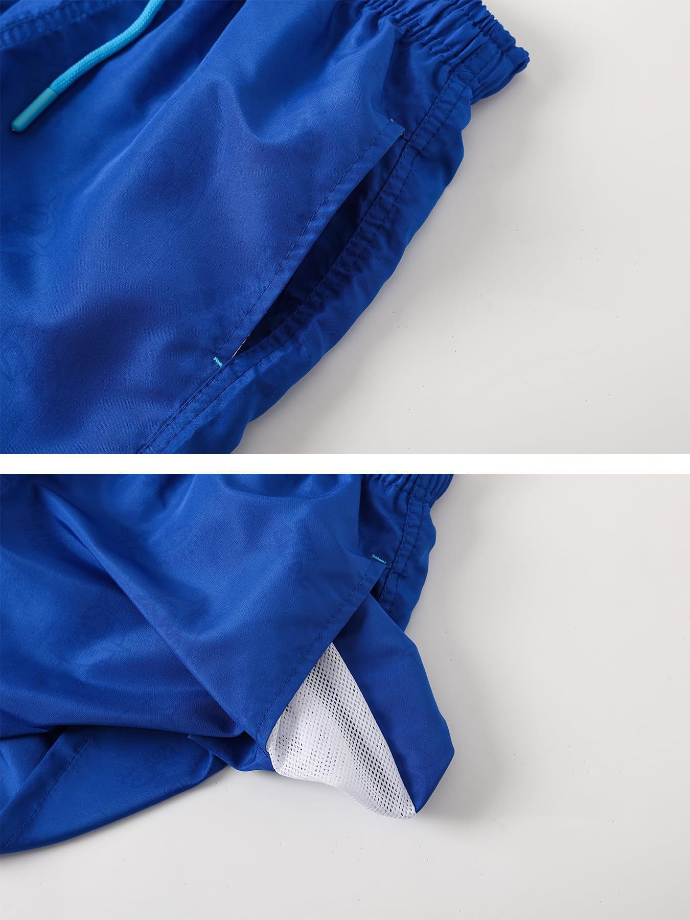 SERENYOU Boys' Board Shorts Children's Pattern Changing Swimming Shorts with Mesh Lining