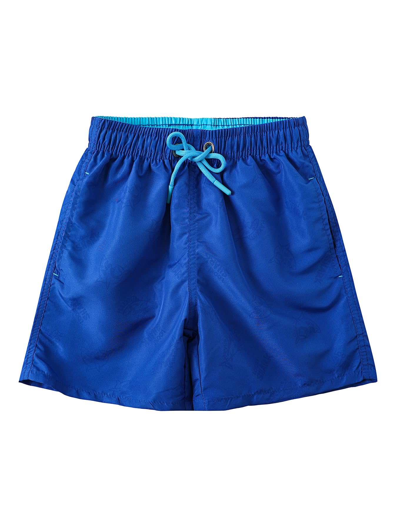 SERENYOU Boys' Board Shorts Children's Pattern Changing Swimming Shorts with Mesh Lining