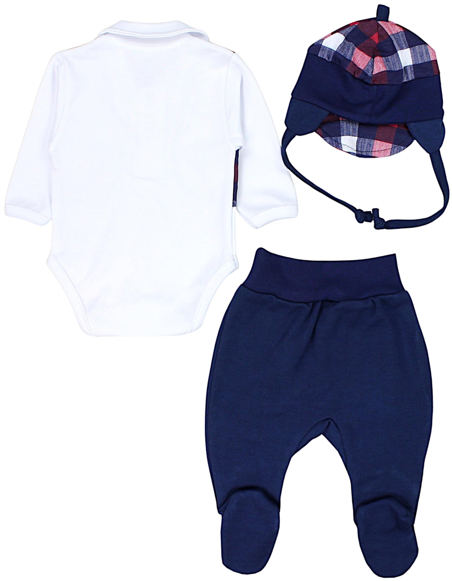 TupTam Baby Clothes Set Body Romper Hat Teddy Bear
