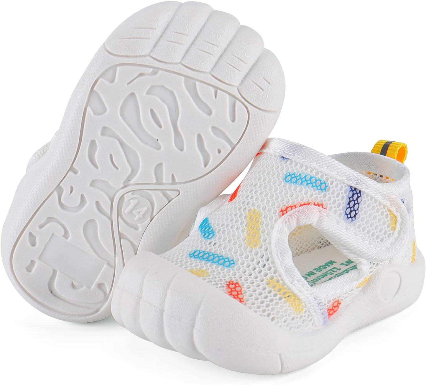 LACOFIA Baby Lauflernschuhe Unisex Erste Babyschuhe Kleinkind Mesh Sneaker rutschfeste Atmungsaktive Turnschuhe