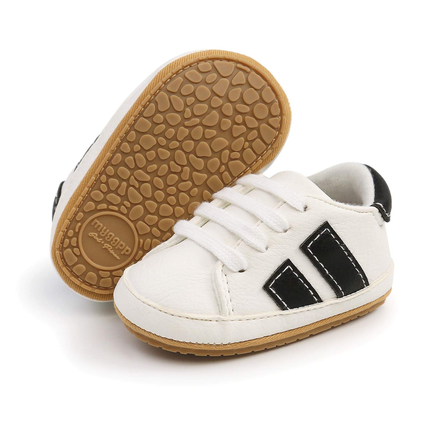 RVROVIC Babyschuhe Anti-Rutsch Oxford Loafer Flats für Jungen und Mädchen aus PU Leder mit weicher Sohle