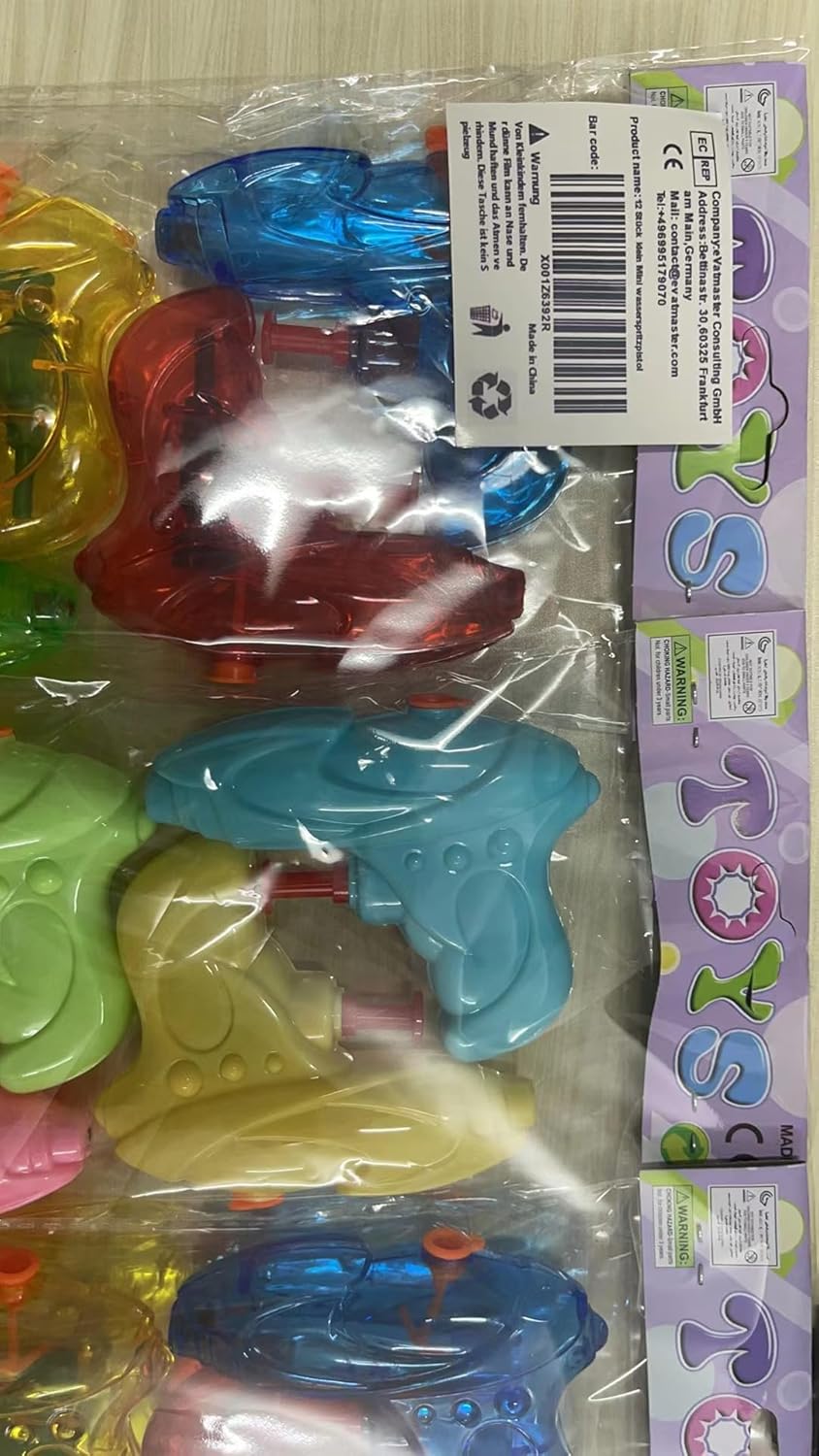 12 Stück wasserpistole klein Mini wasserspritzpistole Kinder spritzpistole Wasser hundeerziehung Sommer Spielzeug Garten Pool Party Mitgebsel für Kinder