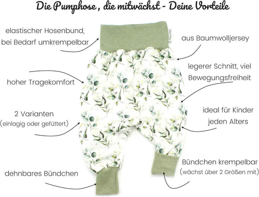 Kleine Könige Baby Girls' Baggy Trousers · Model Summer Bee Birds Summer Paradise White Yellow · Ökotex 100 Certified · Size 62/68