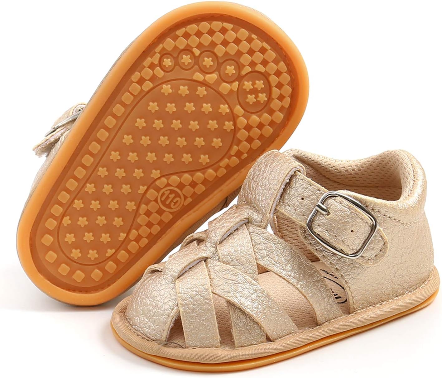 RVROVIC Babyschuhe für Jungen und Mädchen – Premium Weiche Anti-Rutsch Gummisohle für Säuglinge – Sommer Outdoor Sandalen für Kleinkind Erste Walker