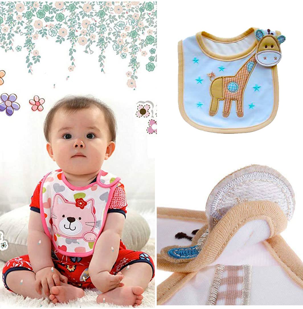 SLOSH Baby Bibs Baby Bibs Waterproof with Velcro for Newborns Niño Niñas Boys Girls Unisex Set