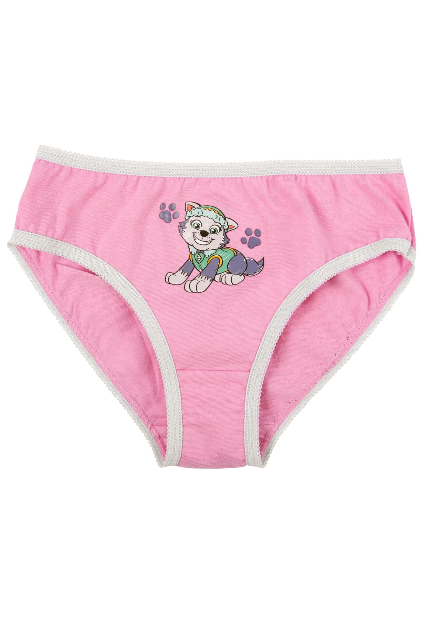 Paw Patrol Panty für Mädchen - Kinder Unterhose Slip Unterwäsche Rosa/Grau (4er Pack)