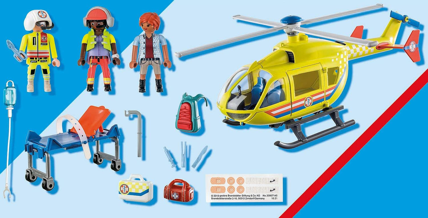 PLAYMOBIL | City Life | Rettungshelikopter | Spielzeug für Kinder ab 4 Jahren | 71203