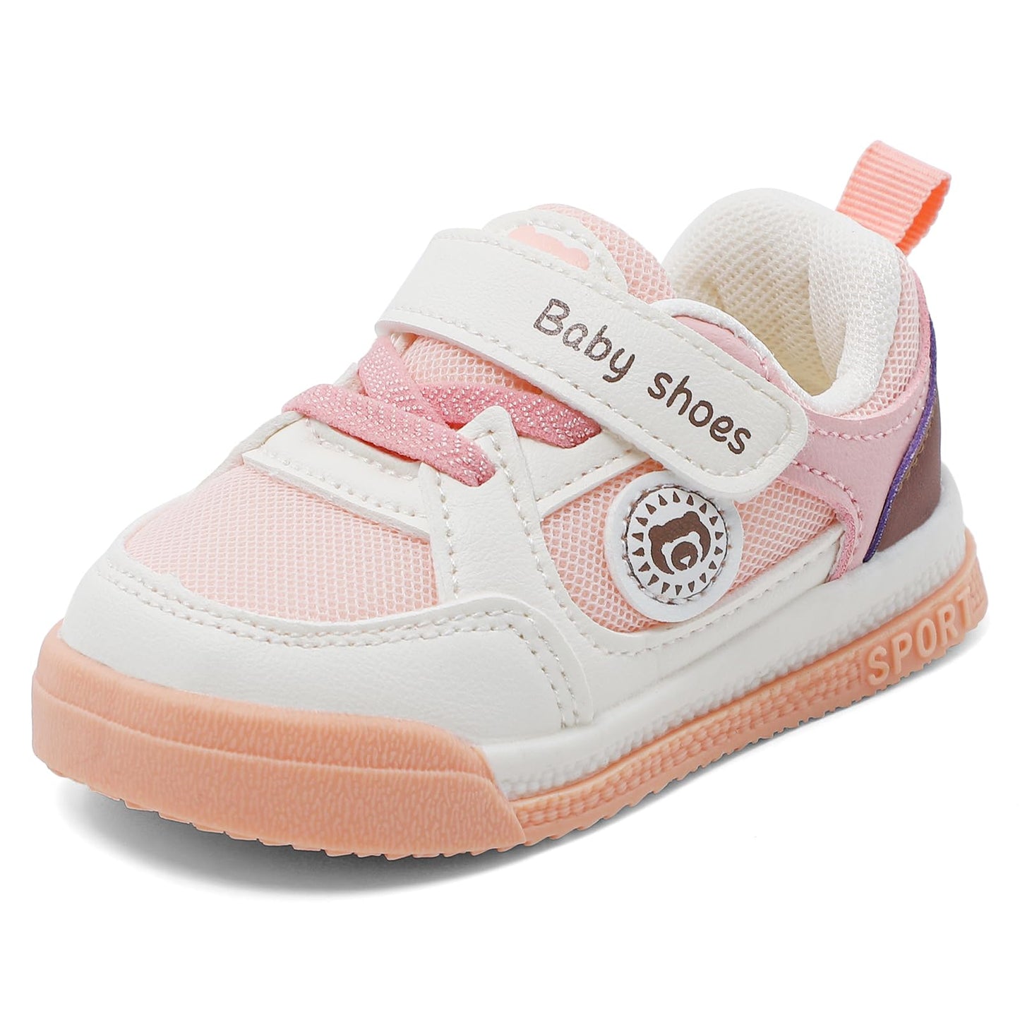 MASOCIO Babyschuhe für den ersten Schritt - Weiche flache Gummisohle, rutschfest, für Jungen und Mädchen, ideal für den Außenbereich
