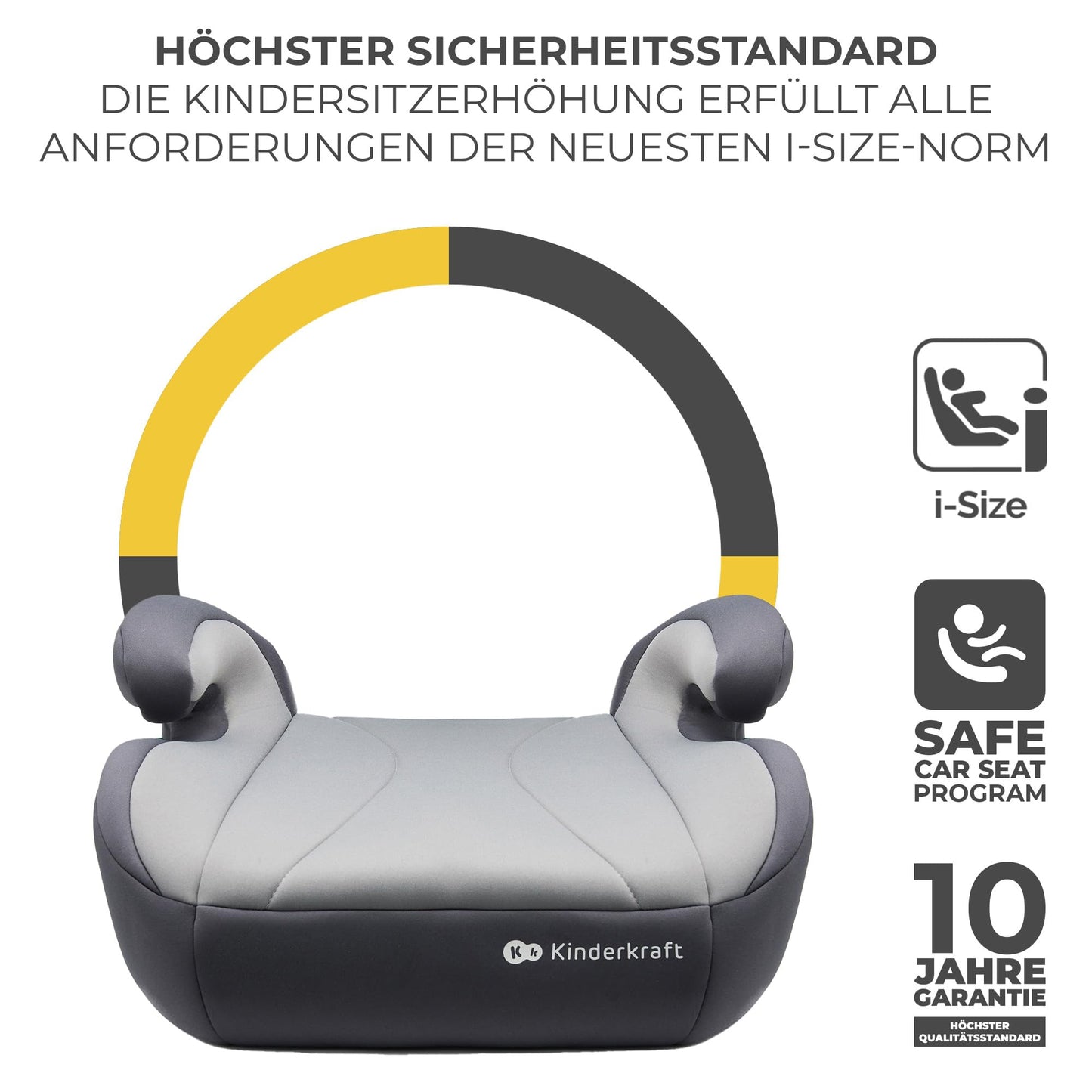 Kinderkraft I-BOOST Kindersitz 135-150cm I-Size, Sitzerhöhung von 9 bis 12 Jahre, Einfache montage, ergonomische Haltung, zusätzlichen Schaumstoff, Schwarz - Meloni2